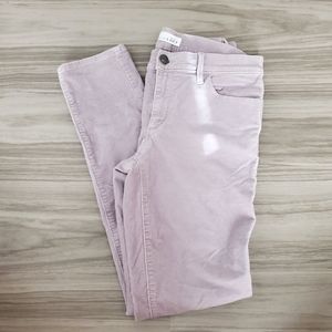 Loft Lavender Corduroy Skinny Pants Sz 6
